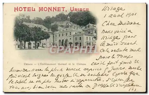 Cartes postales Hotel Monnet Uriage