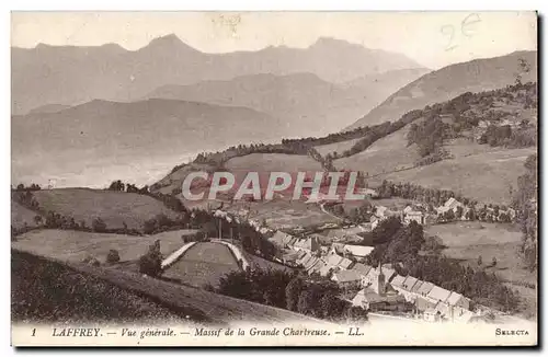 Laffrey Cartes postales Vue generale Massif de la Grande Chartreuse