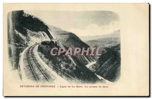 Cartes postales Environs de Grenoble Ligne de la Mure Les abimes du Drac