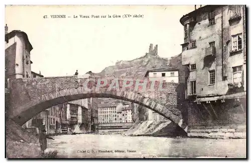 Cartes postales Vienne Le vieux pont sur la Gere (15eme)