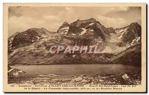 Environs d&#39Allevard les Bains Cartes postales Massif des sept Laus Lc du col et le chalet