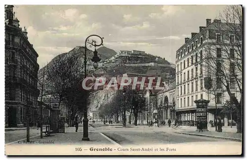 Grenoble Cartes postales Cours Saint Andre et les forts