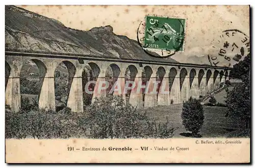 Environs de Grenoble Cartes postales Vif Viaduc de Crozet