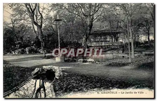 Grenoble Cartes postales Le jardin de ville