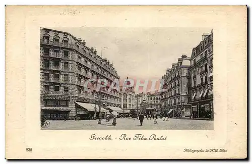 Grenoble Cartes postales Rue Felix Poulat