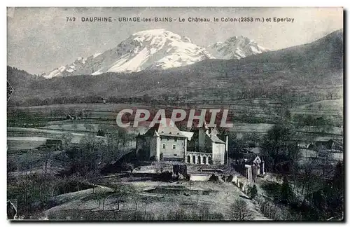 DAuphine Ansichtskarte AK Uriage les Bains Le chateau Le Colon et Eperlay