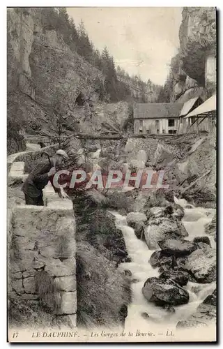 Dauphine Ansichtskarte AK Les gorges de la Bourne