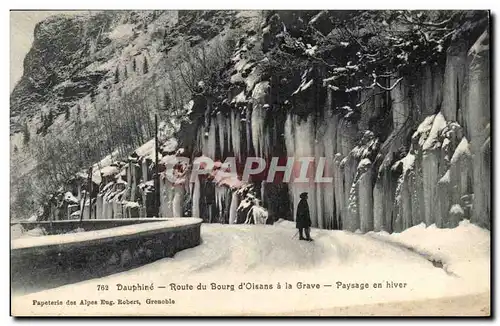 Dauphine Ansichtskarte AK Route du Bourg d&#39Oisans