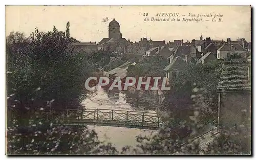 Alencon Cartes postales Vue generale prise du boulevard de la republique