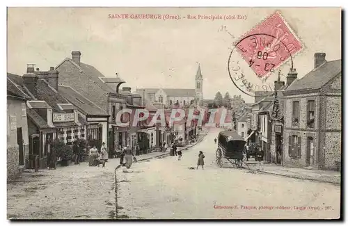 Cartes postales Sainte Gauburge Rue principale
