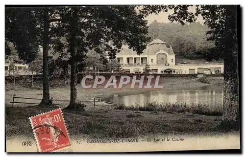 Cartes postales Bagnoles de l'orne Le lac et le casino