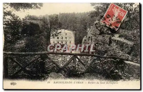 Ansichtskarte AK Bagnoles de l&#39orne Rochers du saut du capucin