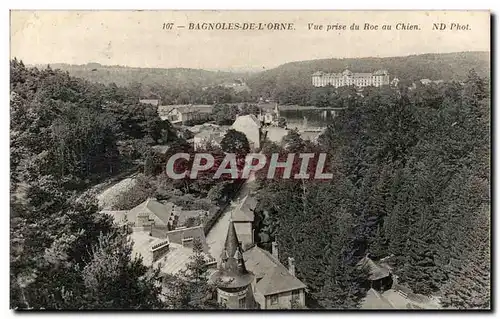 Cartes postales Bagnoles de l'orne Vue prise du roc au chien