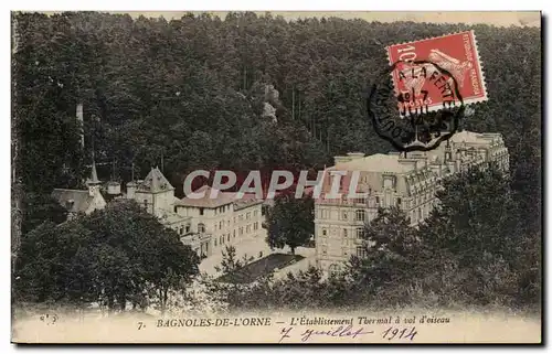 Bagnoles de l'orne Cartes postales L'etablissement thermal a vol d'oiseau