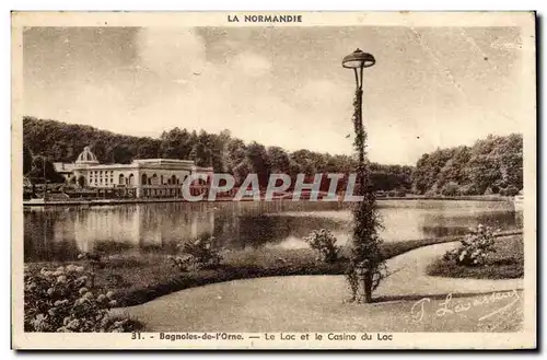 Bagnoles de l&#39orne Cartes postales Le lac et le casino du lac