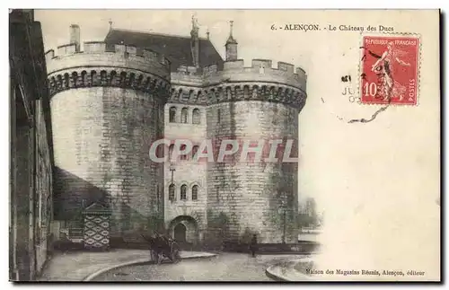 Alencon Cartes postales Le chateau des Ducs