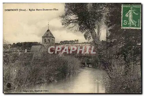 Domfront Ansichtskarte AK Eglise Notre Dame sur l&#39eau