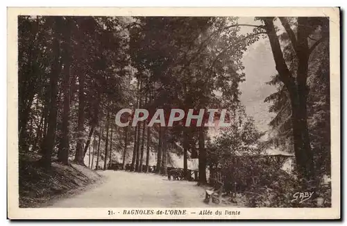 Ansichtskarte AK Bagnoles de l&#39Orne Allee de Dante