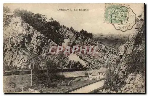 Domfront Cartes postales Les tanneries (train)