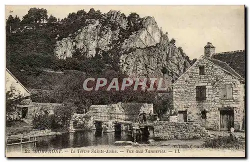 Domfront Ansichtskarte AK Le tertre Sainte Anne Vue aux tanneries