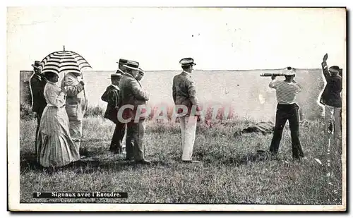 Cartes postales Signaux avec l&#39escadre (bateau boat ship)