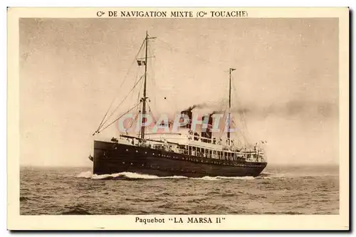 Cartes postales Cie de Navigation Mixete (bateau boat ship) Cie Touache La MArsa II