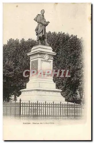 Macon - Statue de Lamartine - Cartes postales