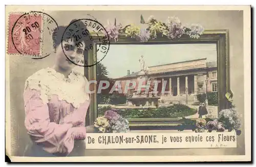 Chalon sur Saone - Je Vous Envoie ces Fleurs - Souvenir - Cartes postales