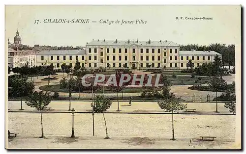 Chalon sur Saone - College de Jeunes Filles - Ansichtskarte AK