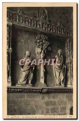 Autun - Interieur de la Cathedrale - Cartes postales