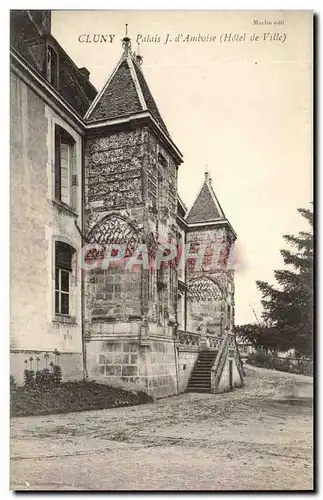 Cluny - Palais J d&#39Amboise - Hotel de Ville - Ansichtskarte AK