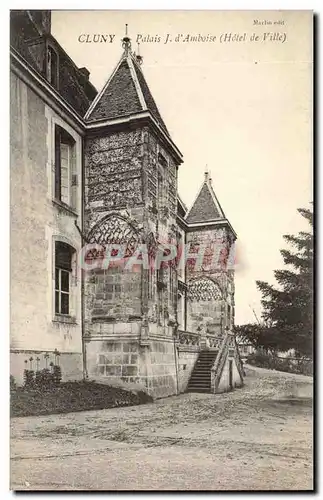 Cluny - Palais J d&#39Amboise - Hotel de Ville - Cartes postales
