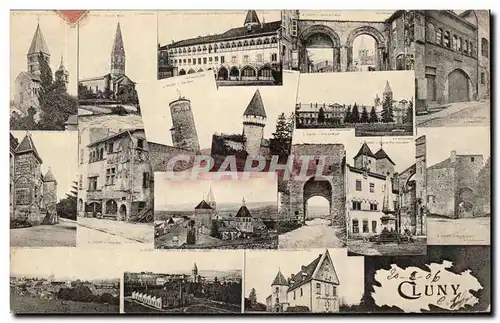 Cluny - 1906 - Souvenir de Cluny - Cartes postales