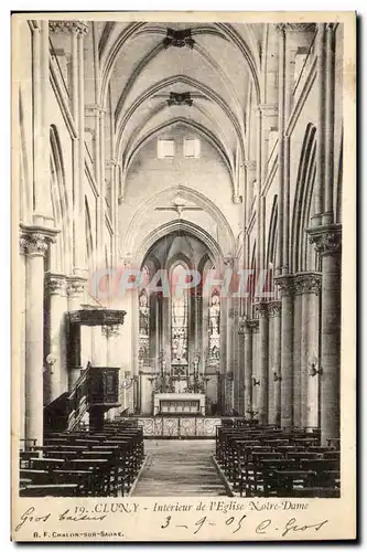 Cluny - Interieur de l&#39Eglise Notre Dame - Cartes postales