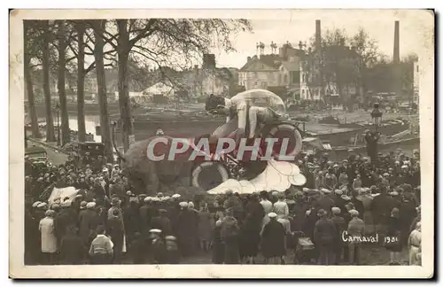 CARTE PHOTO - Chalons sur Saone - Carnaval CArnival 1931 - Ansichtskarte AK TOP