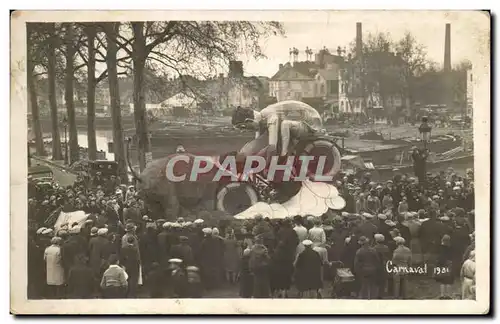 CARTE PHOTO - Chalons sur Saone - Carnaval CArnival 1931 - Cartes postales TOP