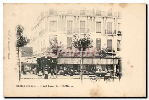 Chalon sur Saone - Grand Bazar de l&#39Obelisque - chenal - horse Cartes postales