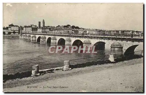 Macon - Le Pont Saint Laurent Ansichtskarte AK