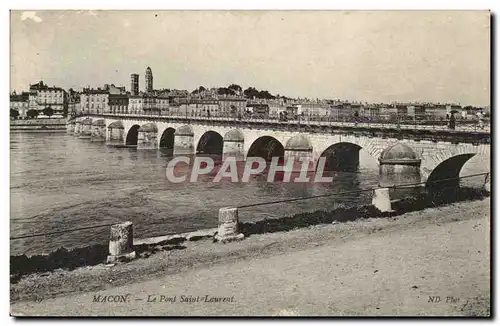 Macon - Le Pont Saint Laurent Cartes postales