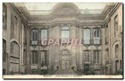 Macon - Hotel Sennece et Academie Cartes postales