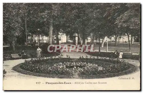 Pougues les Eaux - Allee du Casino aux Sources Cartes postales