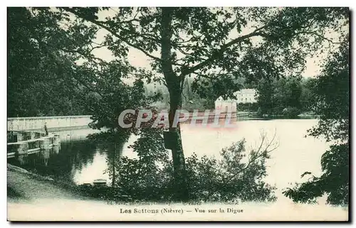 Les Settons - Vue sur la Digue - Cartes postales