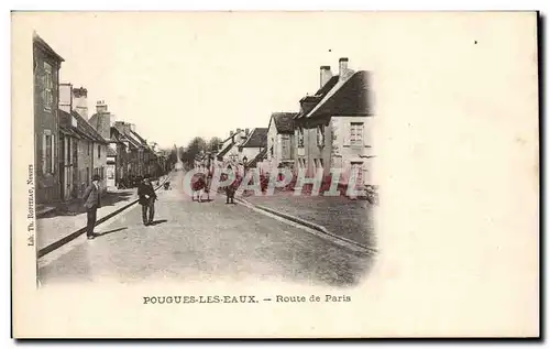 Pougues les Eaux - Route de Paris - Cartes postales