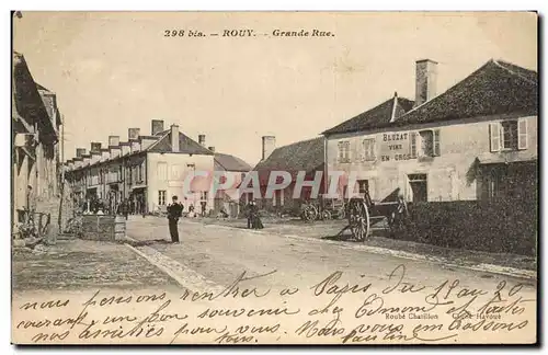 Rouy - Grande Rue - Cartes postales