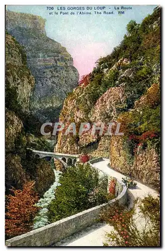 Les Gorges du Loup - La Route et le Pont de l&#39Abime - Ansichtskarte AK