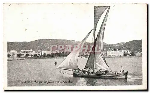 Cannes - Barque de Peche - Port - Ansichtskarte AK