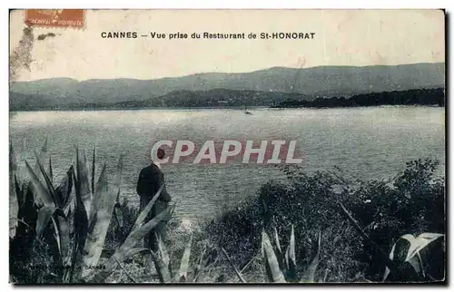 Cannes - Vue Prise du Restaurant de St Honorat - Cartes postales