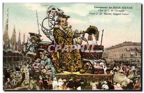 Cannes - Carnaval de Cannes XXXIX - Char de S M Carnaval - Humour - Cartes postales