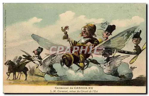 Cannes - Carnaval de Cannes X V - Humour - avion - airplane - Cartes postales