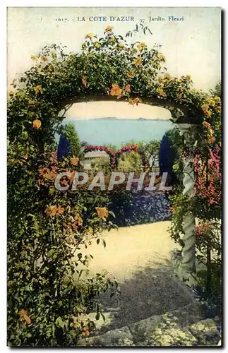 La Cote d&#39Azur - Jardin Fleuri Cartes postales